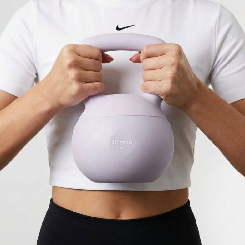 Soft kettlebell XTREXO 4 kg purple