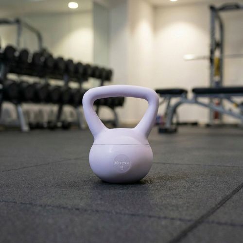 Soft kettlebell XTREXO 4 kg purple