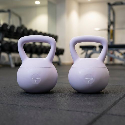 Soft kettlebell XTREXO 6 kg purple