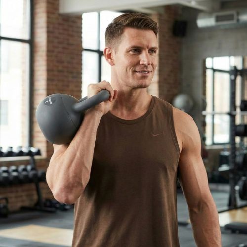 Soft kettlebell XTREXO 8 kg grey