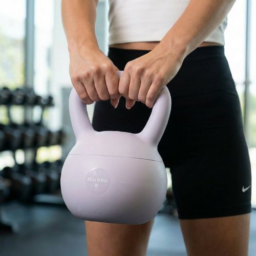 Soft kettlebell XTREXO 8 kg purple