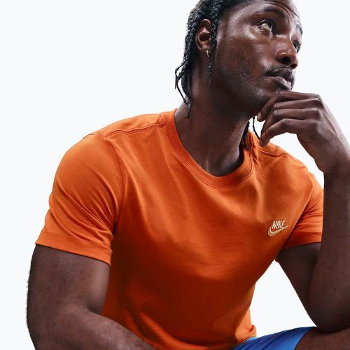 Men's T-shirt Nike Sportswear Club campfire orange