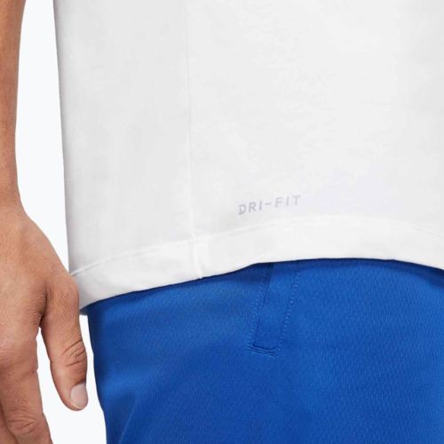 Men's T-shirt Nike Dri-Fit smokey white/black