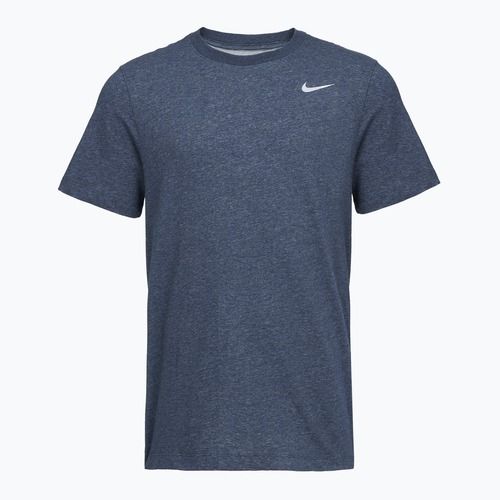 Men's T-shirt Nike Dri-Fit smokey obsidian heather/matte silver