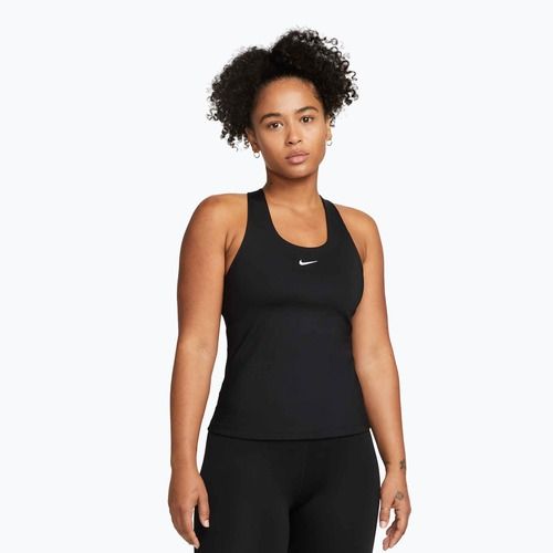 Women's T-shirt Nike Swoosh Medium Support Bra black/black/white