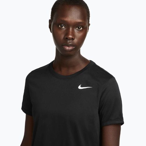 Women's training T-shirt Nike Dri-Fit black/white