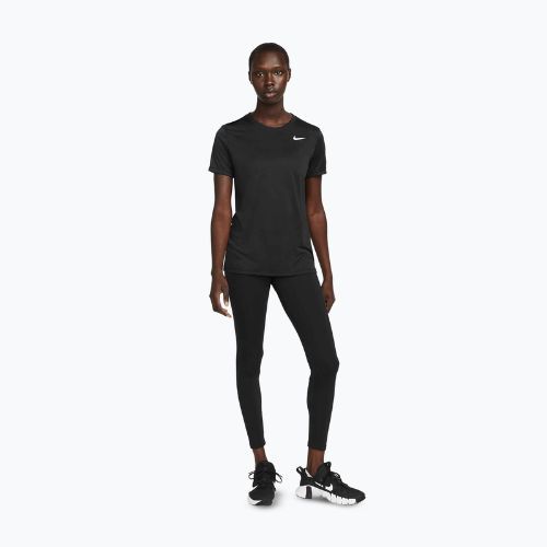 Women's training T-shirt Nike Dri-Fit black/white