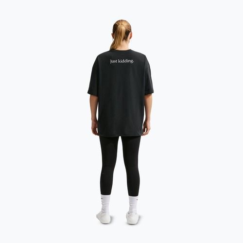 Women's T-shirt Nike Dri-Fit black/white/white