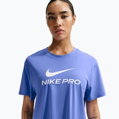 Women's training T-shirt Nike Pro Dri-Fit Loose sapphire/white