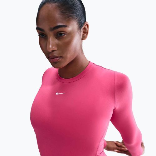 Women's longsleeve Nike One Fitted Dri-Fit rush pink/white