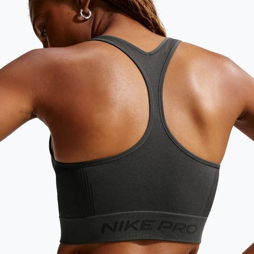 Women's T-shirt Nike Pro Seamless Dri-Fit Cropped dark