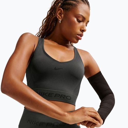 Women's T-shirt Nike Pro Seamless Dri-Fit Cropped dark