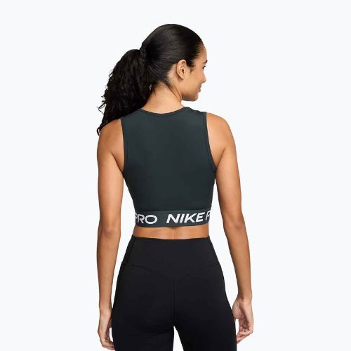 Women's training T-shirt Nike Pro Dri-Fit seaweed/white