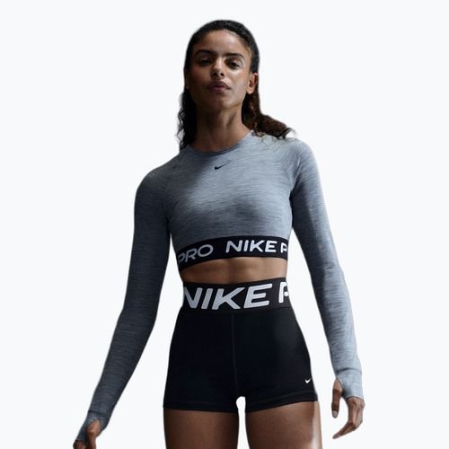 Women's training longsleeve top Nike Pro 365 Dri-Fit smoke grey/heather