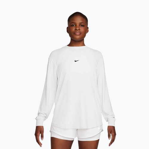 Women's training longsleeve Nike One Relaxed Dri-Fit white/black