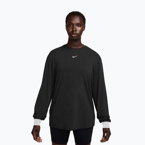 Women's training longsleeve Nike One Relaxed Dri-Fit black/white