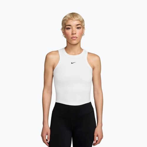 Women's T-shirt Nike One Fitted Dri-Fit Cropped Tank thunder white/black