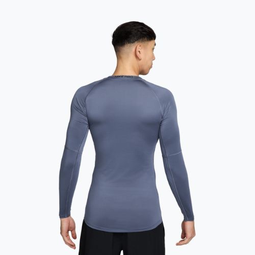 Men's training longsleeve Nike Pro Dri-Fit Tight Fitness diffused blue/black