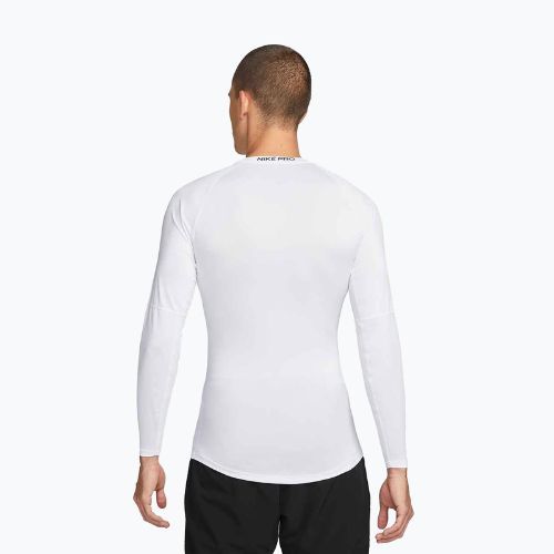 Men's training longsleeve Nike Pro Dri-Fit Tight Fitness white/black