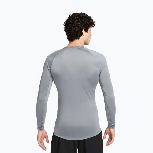 Men's training longsleeve Nike Pro Dri-Fit Tight Fitness smoke grey/black