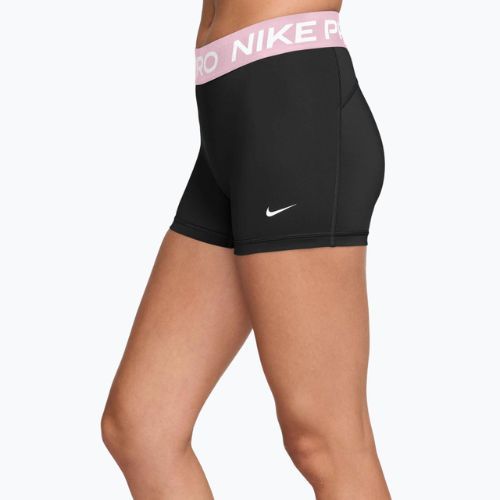 Women's shorts Nike Pro Mid-Rise Biker 3" black/pink foam/white