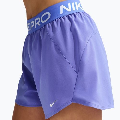 Women's training shorts Nike Pro Dri-Fit Mid-Rise Brief-Lined 3" sapphire/white