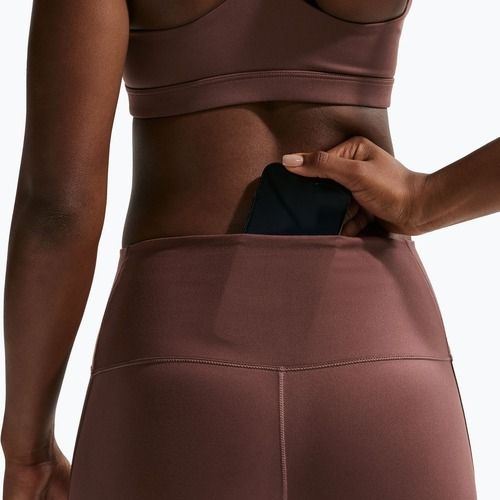 Women's shorts Nike One Biker 5" light chocolate