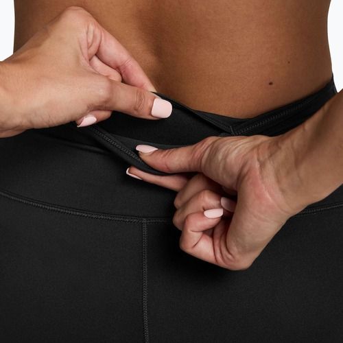 Women's shorts Nike One High-Waisted Biker 8" black/white