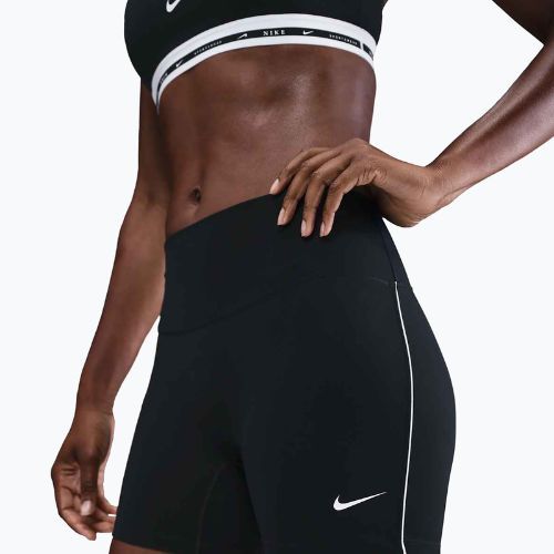 Women's shorts Nike One Dri-Fit Biker 5" black/white