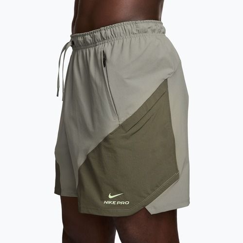 Men's shorts Nike Pro Training Dri-Fit 6" light army/medium olive/light liquid lime