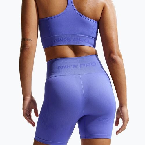 Women's shorts Nike Pro Seamless High-Waisted Biker 5" sapphire
