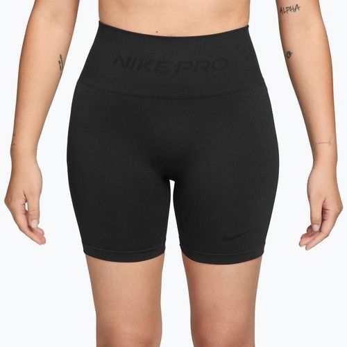 Women's shorts Nike Pro Seamless High-Waisted Biker 5" black