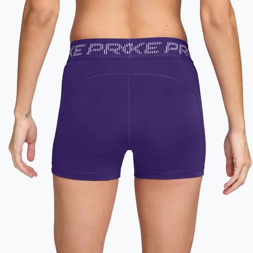 Women's shorts Nike Pro Mid-Rise Biker 3" court purple/doll/white