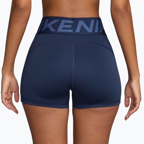 Women's shorts Nike Pro Sculpt High Waisted 3" Biker midnight navy/white