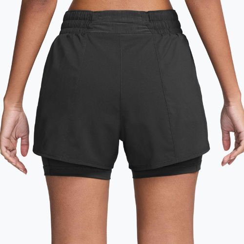 Women's shorts Nike One Dri-Fit High-Waisted 3" 2In1 black/white