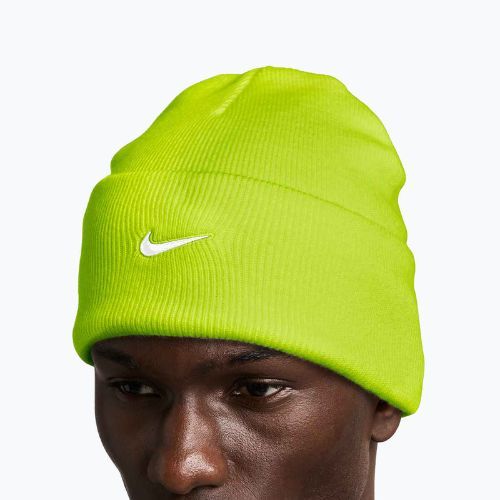Winter hat Nike Peak Swoosh Beanie cyber/white