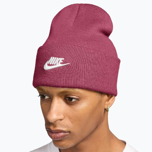 Winter hat Nike Peak Futura Beanie sweet beet/white