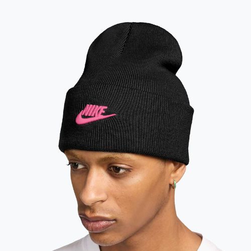 Winter hat Nike Peak Futura Beanie black/pinksicle