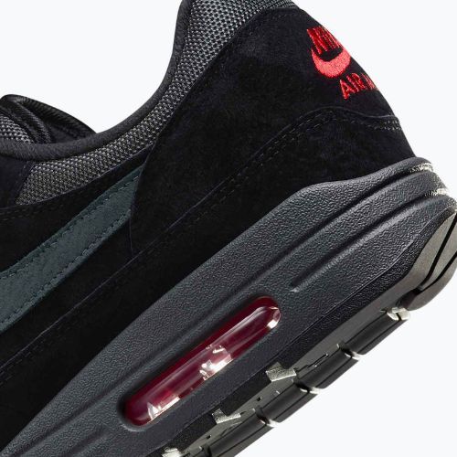 Men's shoes Nike Air Max 1 black/university red/anthracite
