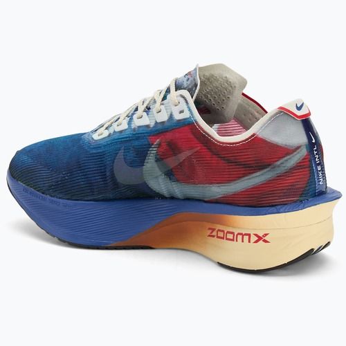 Men's running shoes Nike Vaporfly 4 multi-color/mountain blue/fire red/clear