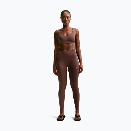Women's leggings Nike One High-Waisted Seamless light chocolate