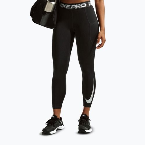Women's leggings Nike Pro Mid-Rise 7/8 black/white/white