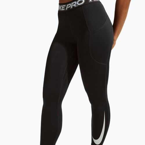 Women's leggings Nike Pro Mid-Rise 7/8 black/white/white