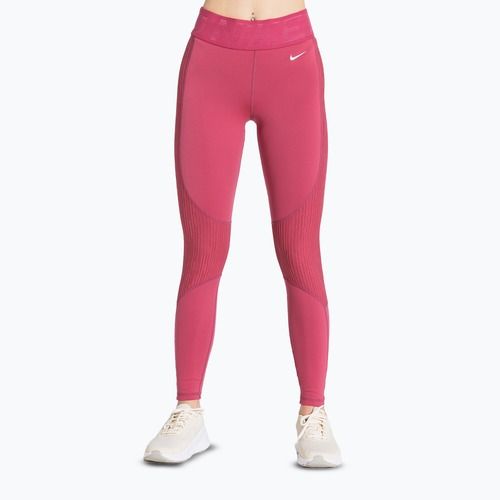 Women's training leggings Nike Pro High-Waisted sweet beet/white