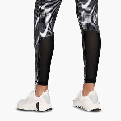 Women's training leggings Nike Pro Mid-Rise 7/8 black/white/white