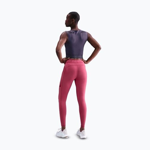 Women's training leggings Nike Pro Mid-Rise sweet beet/white