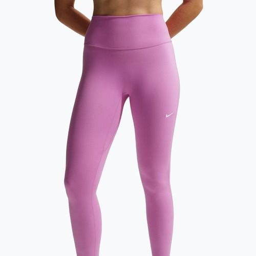 Women's leggings Nike One Seamless Front High-Waisted light magenta/white