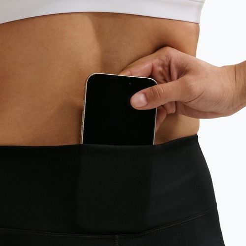 Women's leggings Nike One Seamless Front High-Waisted black/white