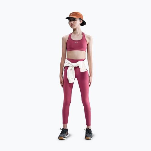 Children's leggings Nike One Dri-Fit High-Waisted sweet beet/white
