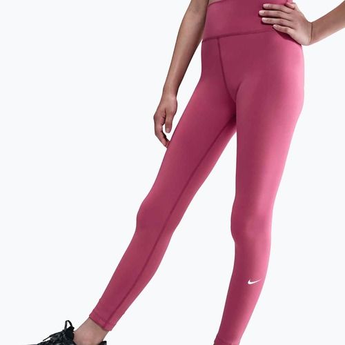 Children's leggings Nike One Dri-Fit High-Waisted sweet beet/white